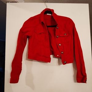 Girls cropped Jean jacket